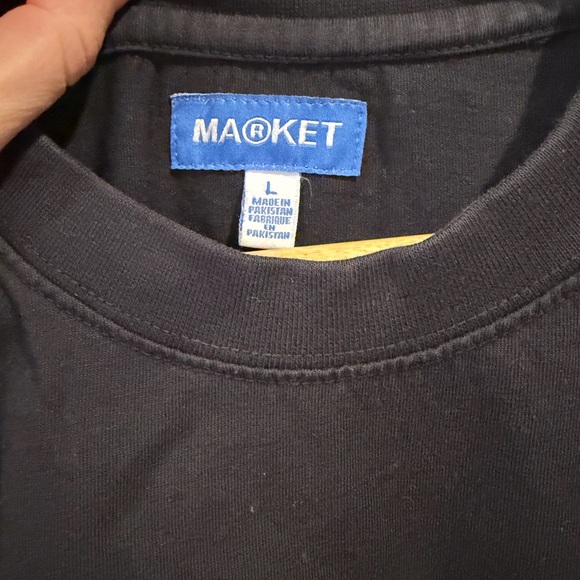 Market Blackwash Peace Bear Mens T shirt Large - Picture 5 of 6